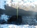 Piping void above conduit (test pit).